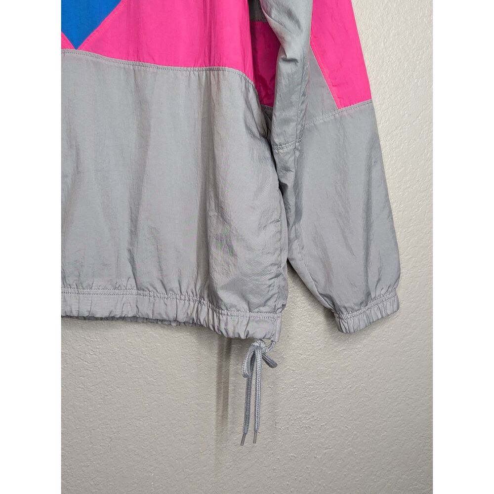 Nike Vaporwave Windbreaker Jacket Mens Medium Zip Gray Pink AJ2299-012 Packable - Picture 4 of 12